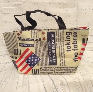 USA Flag Newspaper Print bag